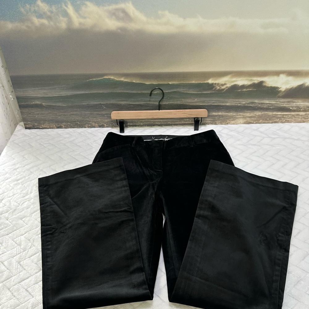 New $198 Victorias Secret Moda International Y2K Velvet Christie Pants Black 10